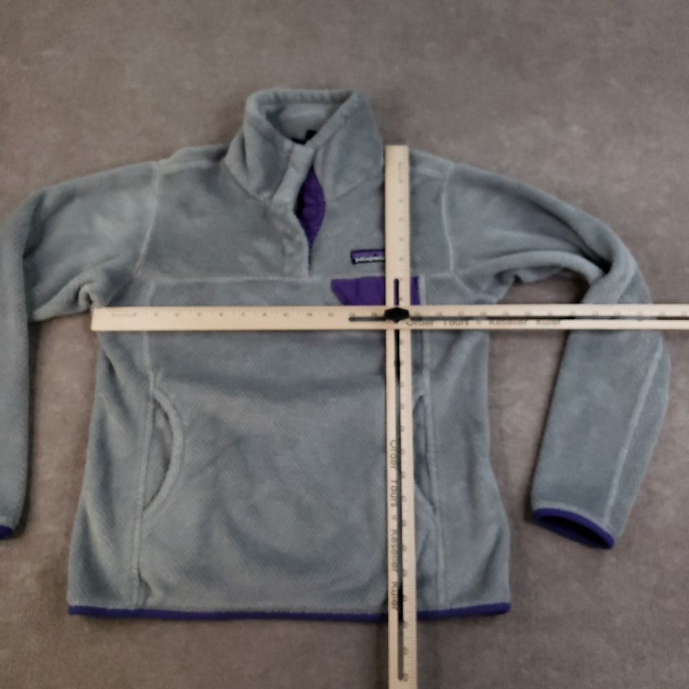 Patagonia Snap-T‎ Sweater Womens Small Gray Pullover Fleece Pockets Hiking 25442 - Picture 2 of 13